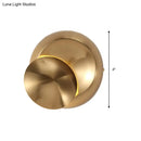 Minimalist black & white circular led wall lamp for stairway