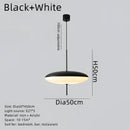 Minimalist black & white designer pendant light for dining room