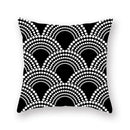 Minimalist black & white geometric cushion cover living room decor