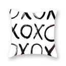 Minimalist black & white geometric cushion cover living room decor