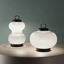 Minimalist black & white glass chandelier bedroom lantern light