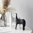 Minimalist black & white horse abstract ornaments living room decor