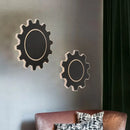 Minimalist black & white led wall sconce bedroom warm white light