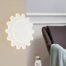 Minimalist black & white led wall sconce bedroom warm white light