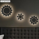 Minimalist black & white led wall sconce bedroom warm white light