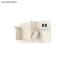Minimalist black & white metal tubular wall light bedroom sconce