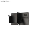 Minimalist black & white metal tubular wall light bedroom sconce