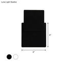 Minimalist black & white square wall lamp bedroom smd light source