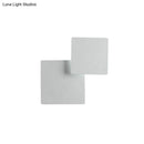Minimalist black & white square wall lamp bedroom smd light source