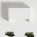 Minimalist box shape white wall mounted paper towel dispenser kitchen