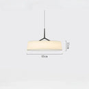 Minimalist brass and white fabric dama pendant lamp for kitchens