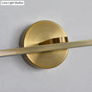 Minimalist brass elliptical wall light for bathroom sconce fixture