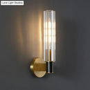 DecorBites™ Minimalist Crystal Prism Tubular Wall Light Sconce - Brass Finish for Bedroom
