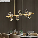 DecorBites™ Minimalist Brass LED Gemstone Hanging Light for Dining Room - Crystal Island Lighting