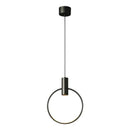 Minimalist brass ring chandelier bedroom gold pendant light