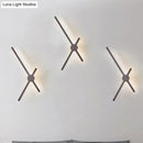 Minimalist brass wall light sconce – living room clock lighting