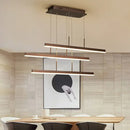 Minimalist bronze acrylic 3 tiered pendant light dining room