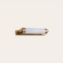 Minimalist bronze greek key wall light sconce for bathroom vanity