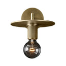 DecorBites™ Minimalist Bronze Wall Sconce with Glass Shade Options