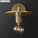 DecorBites™ Minimalist Bronze Wall Sconce with Glass Shade Options