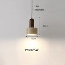 Minimalist brown and cream wind led pendant lamp dining room