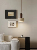 Minimalist brown and cream wind led pendant lamp dining room