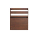 Minimalist brown compact corner desk bedroom foldable storage table