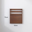 Minimalist brown compact corner desk bedroom foldable storage table