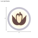 Brown Swan Wall Light