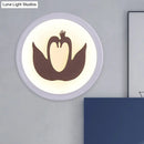 DecorBites™ Minimalist Swan Wall Light with LED Silhouette for Bedroom Décor
