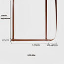 Minimalist brown leather hanging clothes drying rack bedroom decor