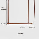 Minimalist brown leather hanging clothes drying rack bedroom decor