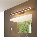 DecorBites™ Minimalist Iron Sconce: 16"/23.5"/31.5" LED Vanity Wall Light, Brown Finish - Warm/White Light, Ideal for Bathrooms