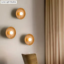 DecorBites™ Wooden Tray-Style Wall Sconce - Minimalist 1 Head Light Fixture for Living Room