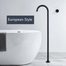 Minimalist brushed gold & black bathtub shower faucet bathroom spout