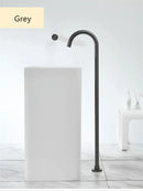 Minimalist brushed gold & black bathtub shower faucet bathroom spout