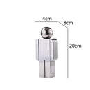 Minimalist chrome decorbites crystal man statue living room figurine