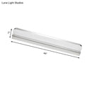 Minimalist chrome led vanity wall light for bathroom
