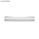Minimalist chrome led vanity wall light for bathroom