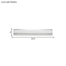Minimalist chrome led vanity wall light for bathroom