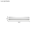 Minimalist chrome led vanity wall light for bathroom