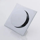 Minimalist chrome square brass anti odor floor drain bathroom trap