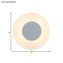 Minimalist circular led wall lamp – living room backlit sconce