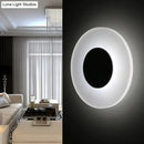 Minimalist circular led wall lamp – living room backlit sconce