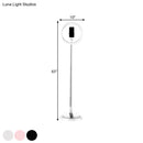 Minimalist circular metal mobile phone vanity light bedroom 110v-120v