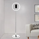 Minimalist circular metal mobile phone vanity light bedroom 110v-120v