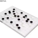 Minimalist clear geometric chess set living room acrylic board