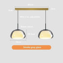 Minimalist clear glass jelly pendant lamp for living room