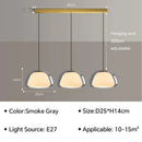 Minimalist clear glass jelly pendant lamp for living room