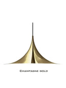 Minimalist copper horn chandelier pendant light for dining room